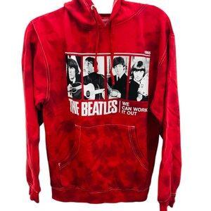 The Beatles Red Sweatshirt Iconic Band Graphic